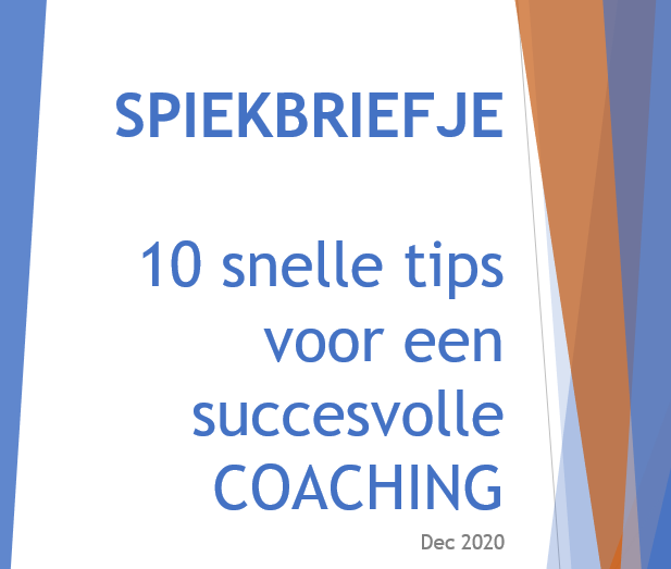 SPIEKBRIEFJE COACHING FOR MANAGERS (GRATIS)