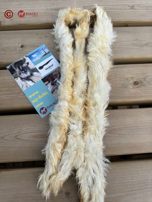 Kaninchenhaut-Stickx mit Fell (1 Stck)