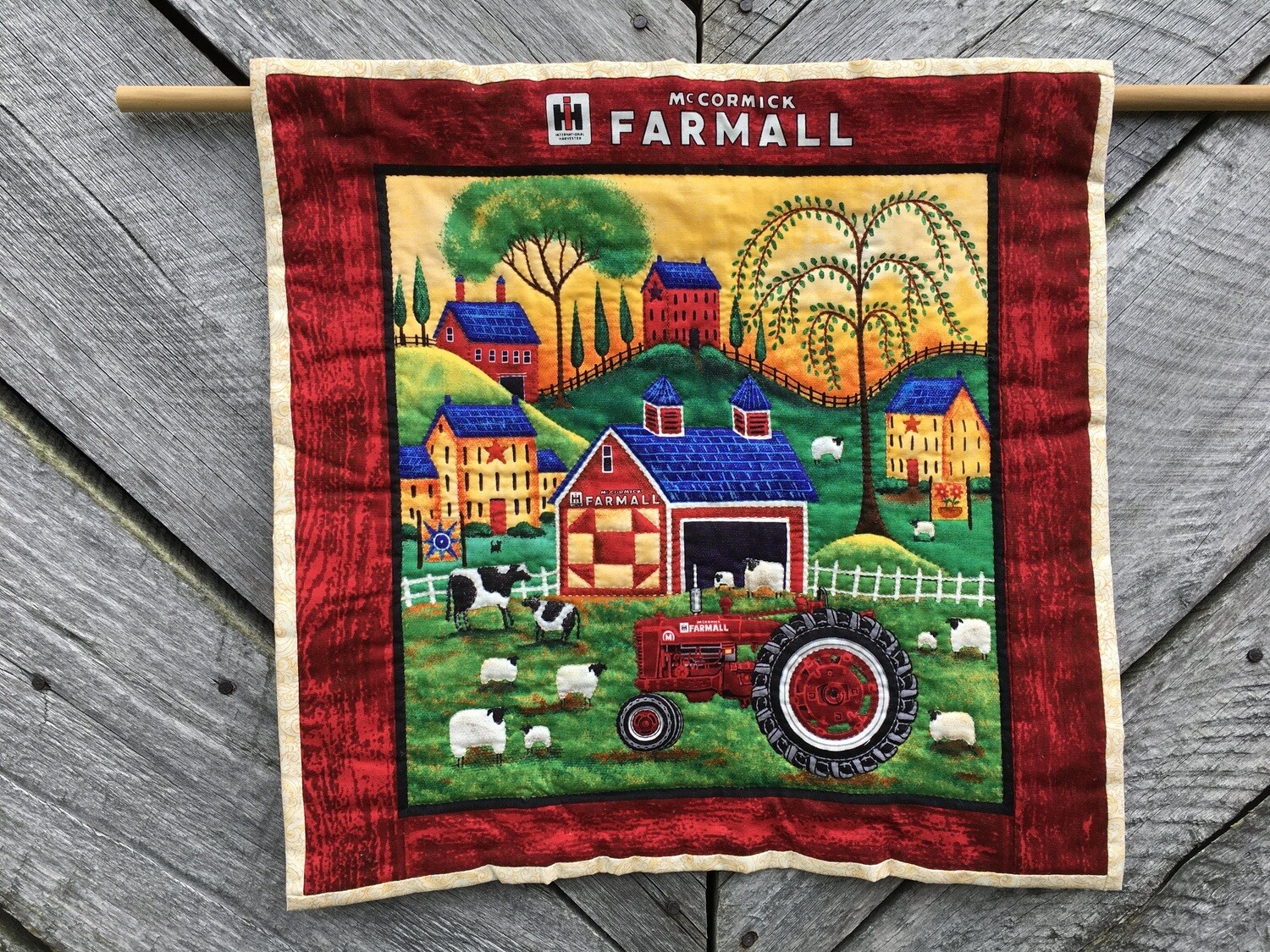 Quilted Farmall Panel #1