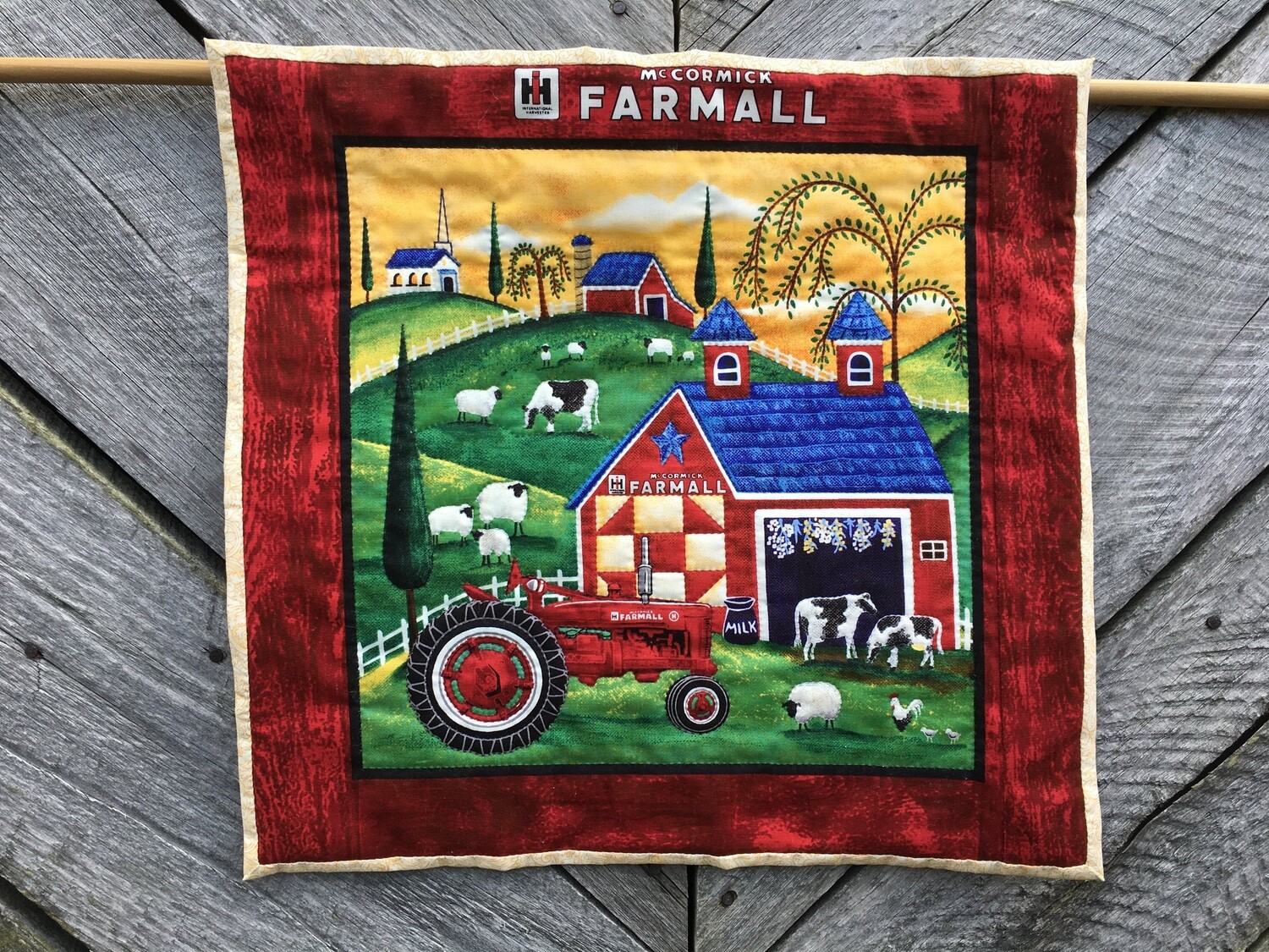 Quilted Farmall Panel #4