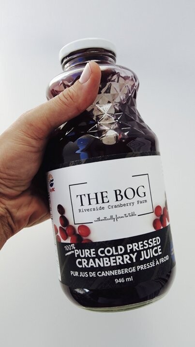 THE BOG 100% PURE COLD PRESSED CRANBERRY JUICE
