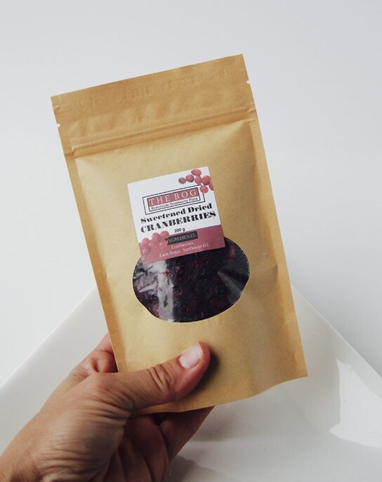 THE BOG'S SWEETENED DRIED CRANBERRIES