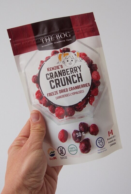 KENZIE'S CRANBERRY CRUNCH FREEZE-DRIED CRANBERRIES