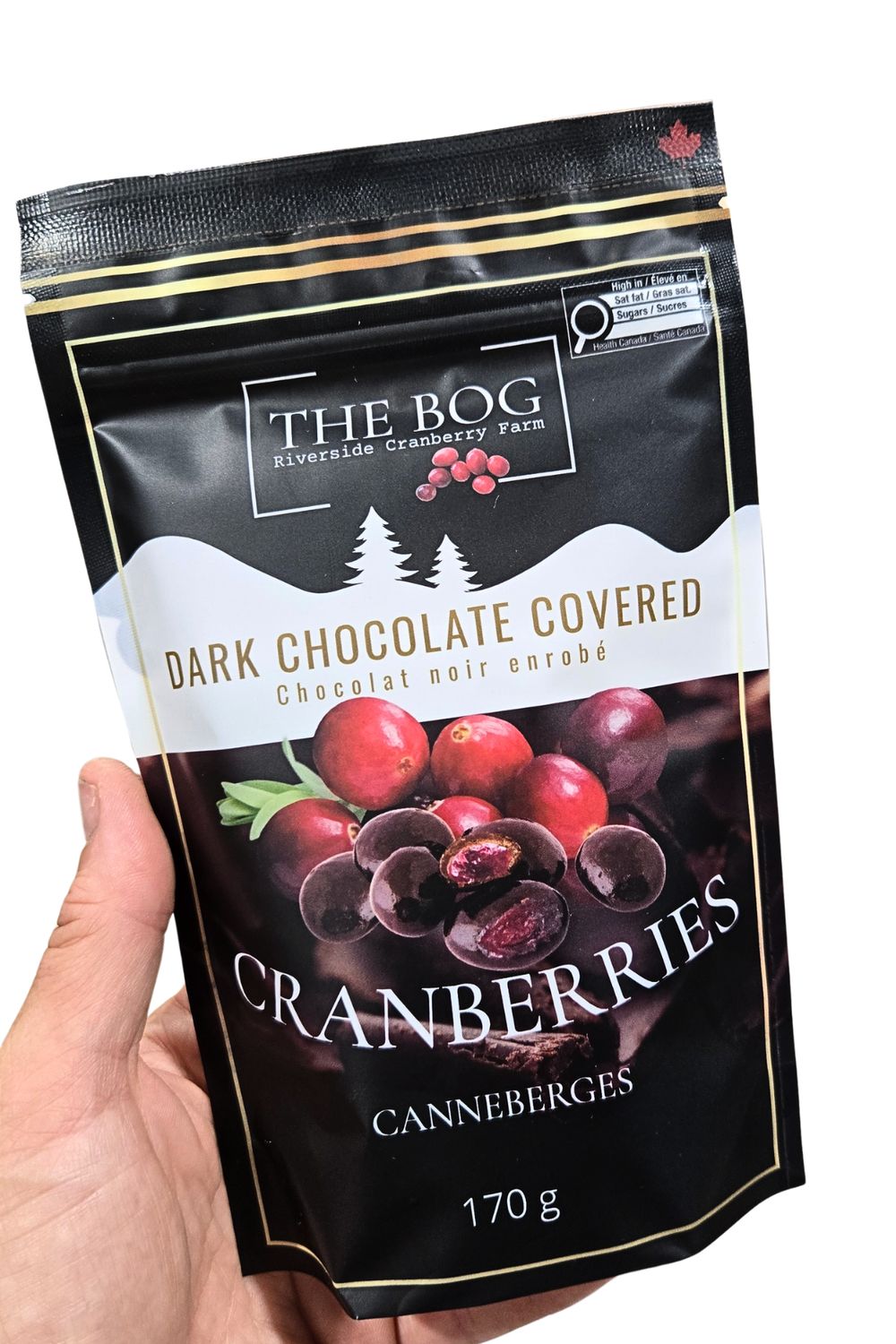 BOG's DARK CHOCOLATE CRANBERRIES