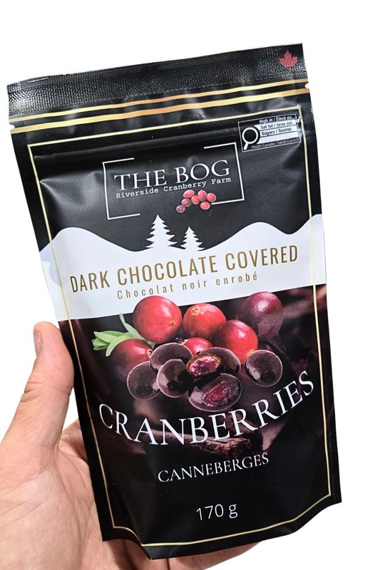 BOG's DARK CHOCOLATE CRANBERRIES