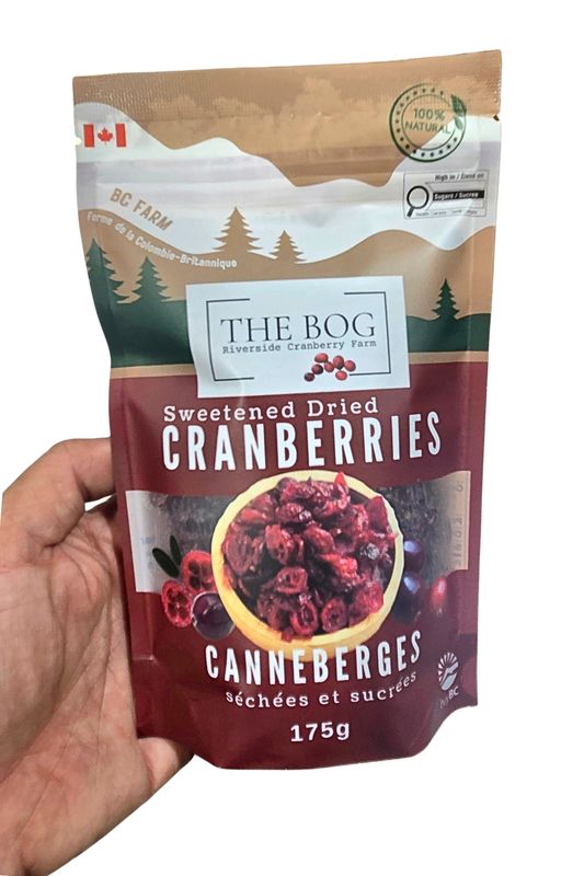 THE BOG'S SWEETENED DRIED CRANBERRIES