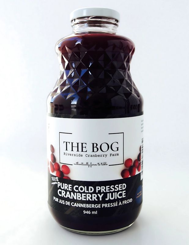 THE BOG 100% PURE COLD PRESSED CRANBERRY JUICE THE BOG 100% PURE COLD PRESSED CRANBERRY JUICE