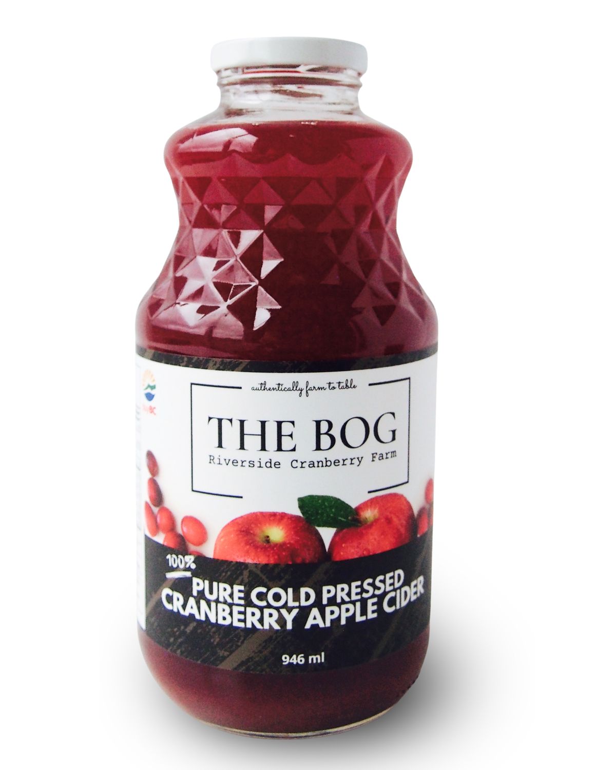 THE BOG PURE COLD PRESSED CRANBERRY APPLE CIDER