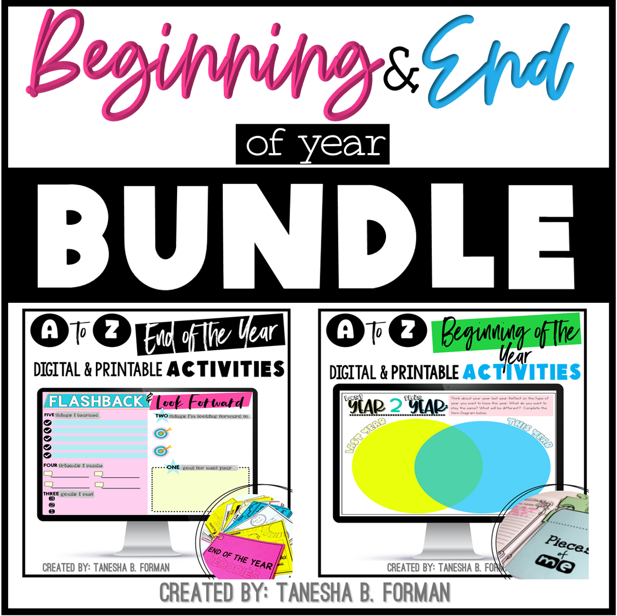 Beginning and End of the Year Activities – Bundle