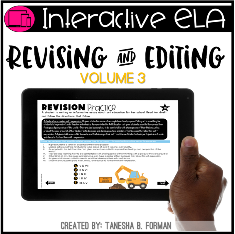 Interactive Revising and Editing practice  - VOLUME 3