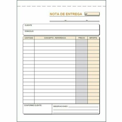 NOTA DE ENTREGA
