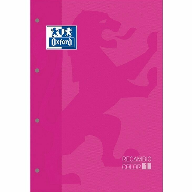 RECAMBIO OXFORD CUADRICULA 5MM FUCSIA