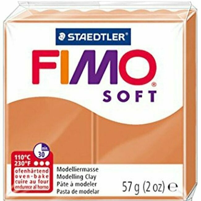 PASTA MOLDEO FIMO SOFT MARRON COÑAC