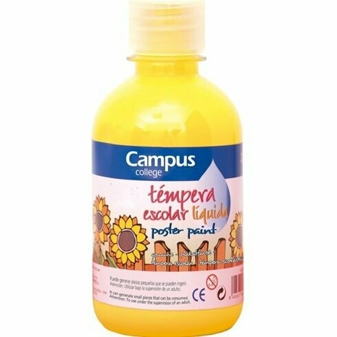 TEMPERA CAMPUS 250GR. AMARILLO