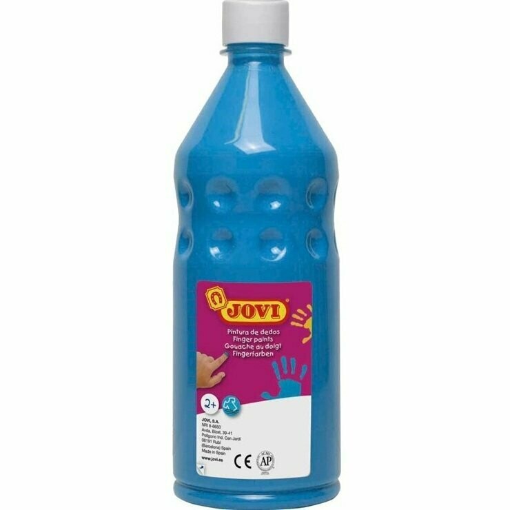 PINTURA DEDOS JOVI 750ML. CYAN