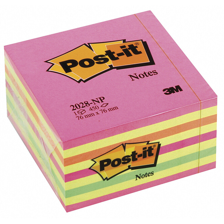 NOTA ADHESIVA POST-IT 76X76 450H ROSA NEON