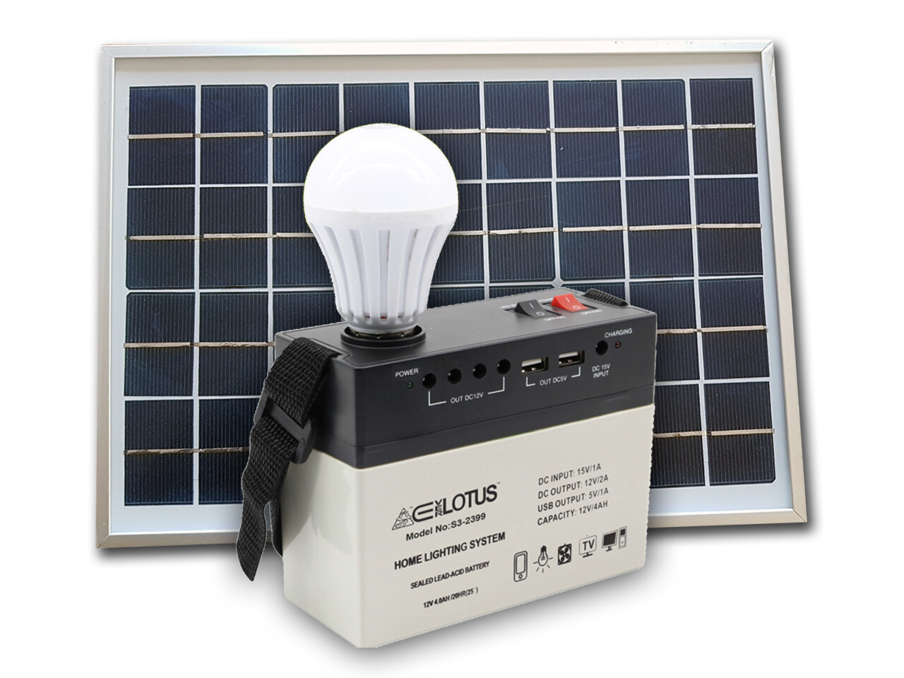 Everlotus 5W solar lighting system S5-2399