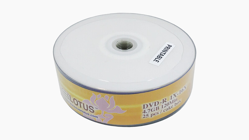 Everlotus DVD-R Printable 25 Spindle Wrap Everlotus DVD-R Printable 25 Spindle Wrap