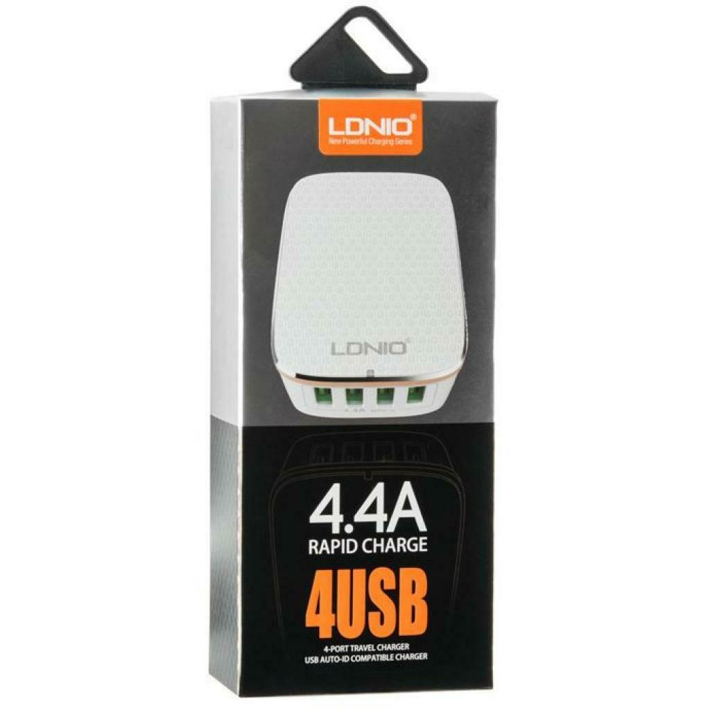 LDNIO Wall Charger with Qualcomm Quick Charge 2.0: 4 USB Ports