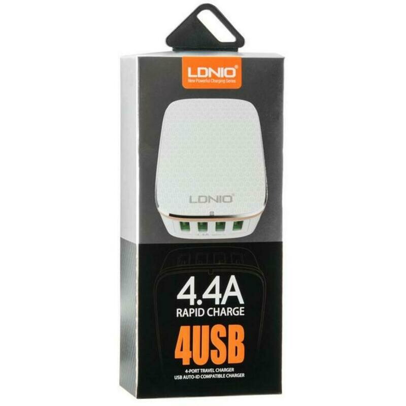 LDNIO Wall Charger with Qualcomm Quick Charge 2.0: 4 USB Ports