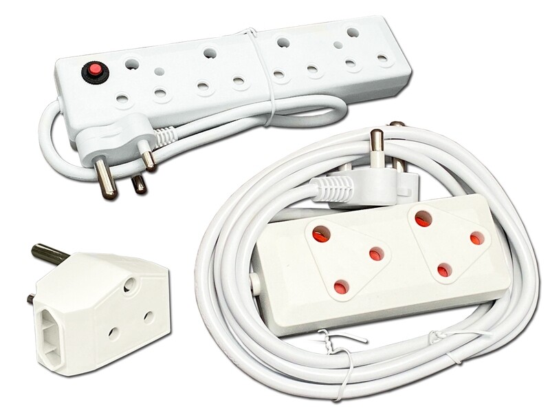 Everlotus Bundle - 5m Extension Cord + 4-Way Multiplug + Adapter Everlotus Bundle - 5m Extension Cord + 4-Way Multiplug + Adapter