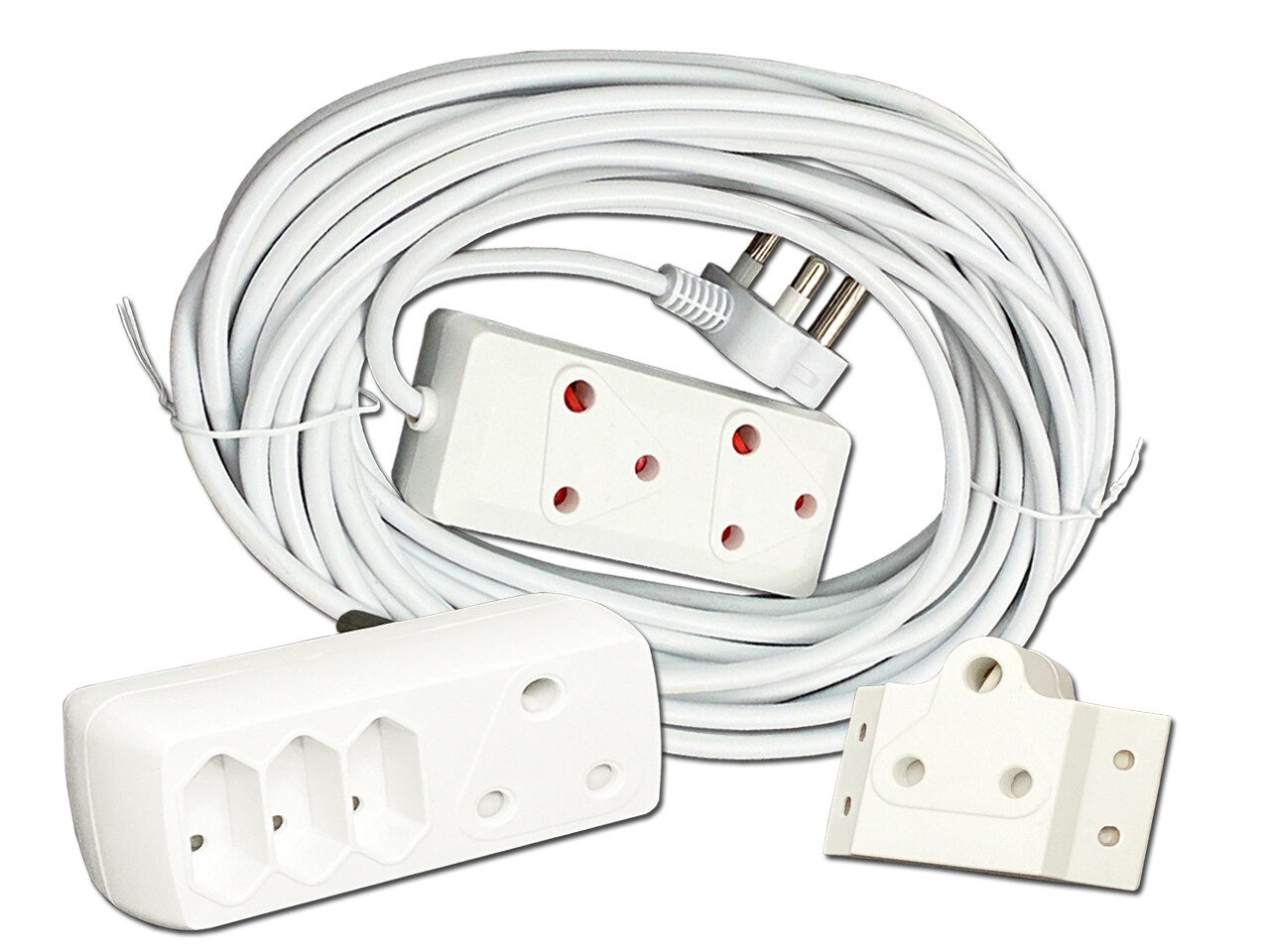 Everlotus Bundle - 15m Extension Cord + 4-Way Adapter &amp; Adapter
