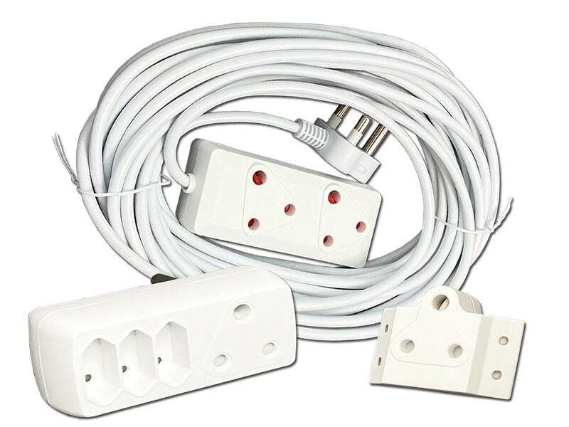 Everlotus Bundle - 15m Extension Cord + 4-Way Adapter & Adapter Everlotus Bundle - 15m Extension Cord + 4-Way Adapter & Adapter