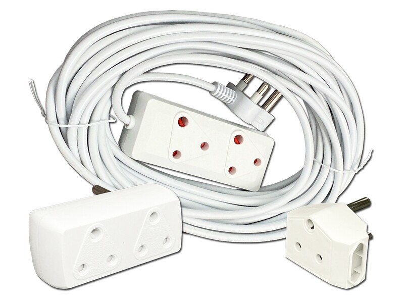 Everlotus Bundle - 15m Extension Cord + 2-Way Adapter + Adapter Everlotus Bundle - 15m Extension Cord + 2-Way Adapter + Adapter