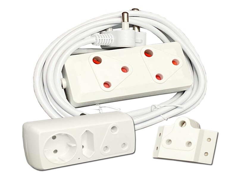 Everlotus Bundle - 5m Extension Cord + 3-Way Adapter + Adapter Everlotus Bundle - 5m Extension Cord + 3-Way Adapter + Adapter