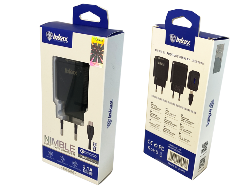 NIMBLE Micro-USB Cable and Adapter - 3.1A NIMBLE Micro-USB Cable and Adapter - 3.1A