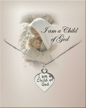 I am a Child of God Necklace with Heart (COGN-210)