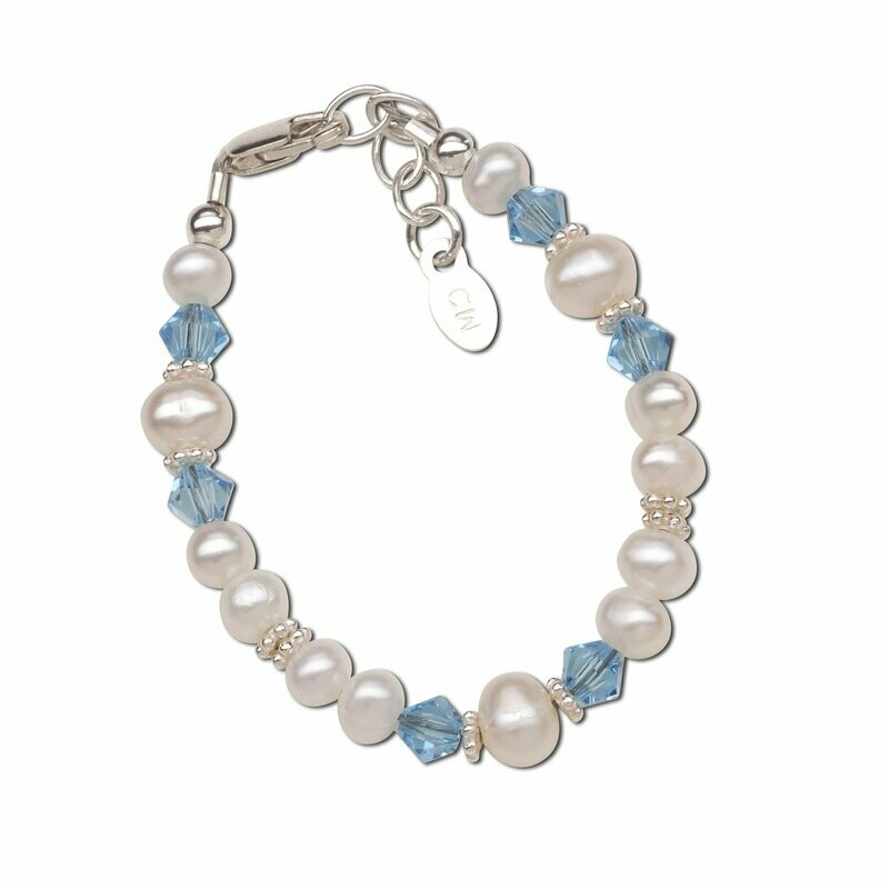Birthstone BR Pearl/crystals