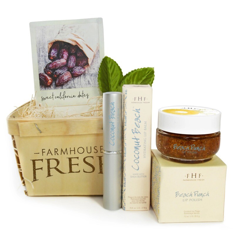 Beach Lip Gift Basket