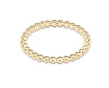 Classic Gold 2mm Beaded Gold Ring