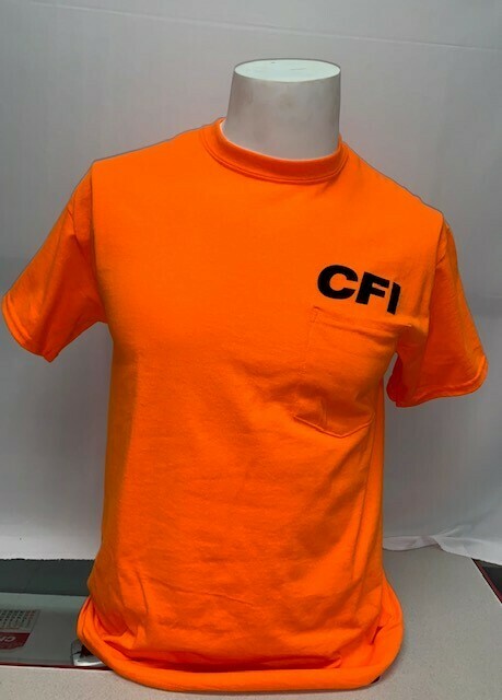 T-SHIRTS (POCKET) SAFETY ORANGE - 4X