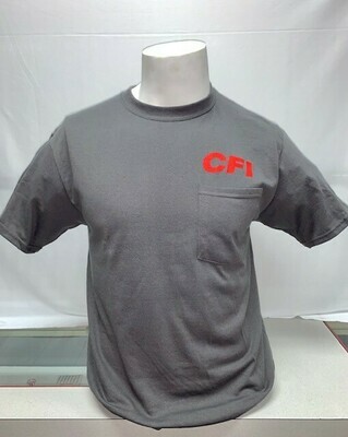 T-SHIRTS (POCKET) GREY - 5X