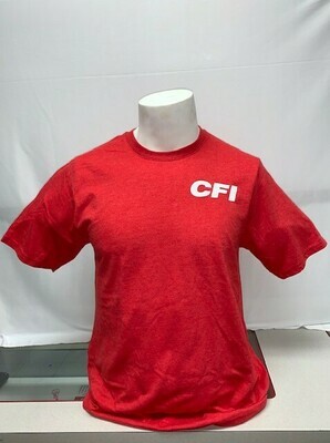 FAN FAVORITE T-SHIRT (PC455) BRIGHT RED HEATHER - SMALL