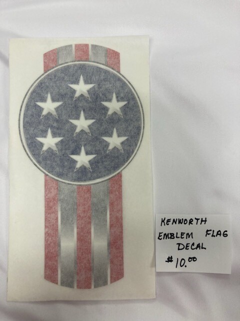 KENWORTH EMBLEM FLAG DECAL