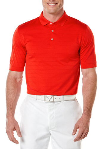 CALLAWAY OPTI-VENT MEN&#39;S POLO (CGM451) SALSA RED - 2X