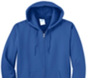 PORT & COMPANY ZIP HOODY (PC90ZH) ROYAL - 4XL