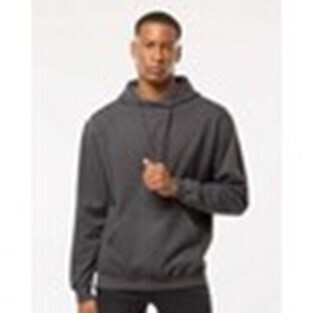 TULTEX 320 HOODY HEATHER GRAPHITE - SMALL