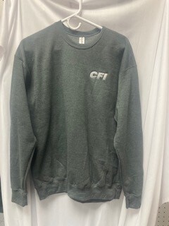 TULTEX 340 CREWNECK SWEATSHIRT HEATHER CHARCOAL - XL