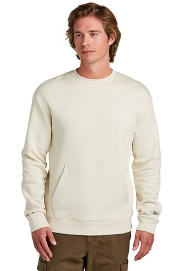 NEW ERA HERITAGE FLEECE POCKET CREW (NEA527) SOFT BEIGE - XL