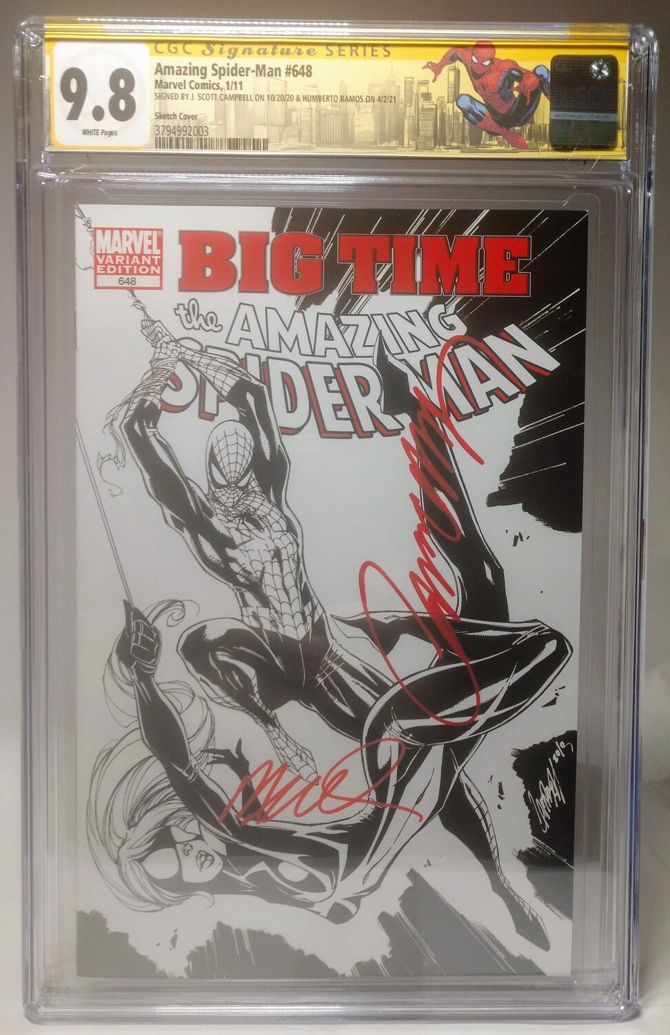 Amazing Spider-Man #648 Sketch Variant CGC 9.8