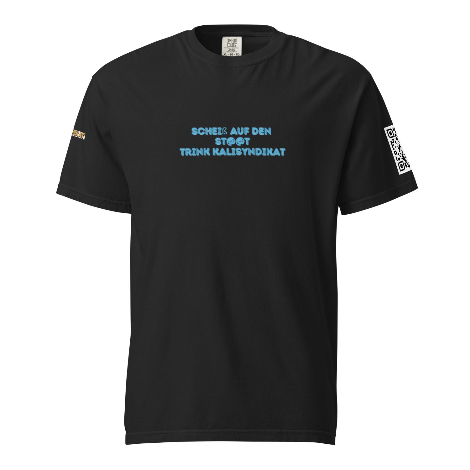 Kalisyndikat Statement, Schweres textilgefärbtes Unisex-T-Shirt