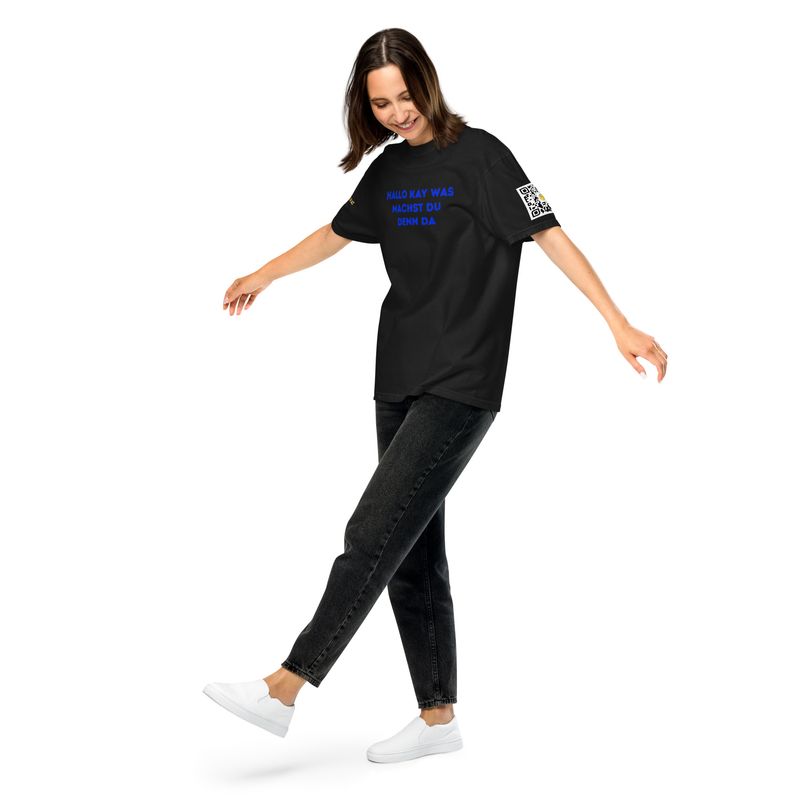 Kalisyndikat Statement, Hallo Kay Schweres textilgefärbtes Unisex-T-Shirt Kalisyndikat Statement, Hallo Kay Schweres textilgefärbtes Unisex-T-Shirt