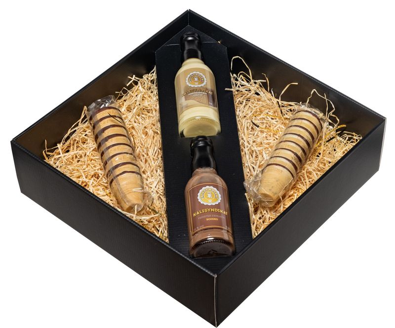 Geschenkbox Kalisyndikat für 0,5 L und 2 x 0,2 L Flaschen