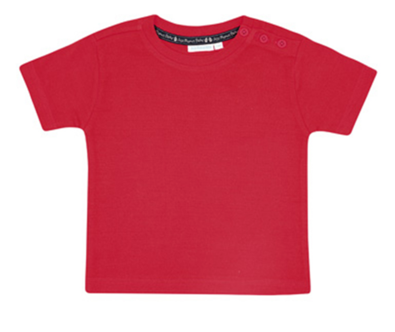 basic red tee - 9mos