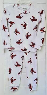 Thingamajiggies 4 Kids 2 pc l/s Pajamas #101 - 3T lobster
