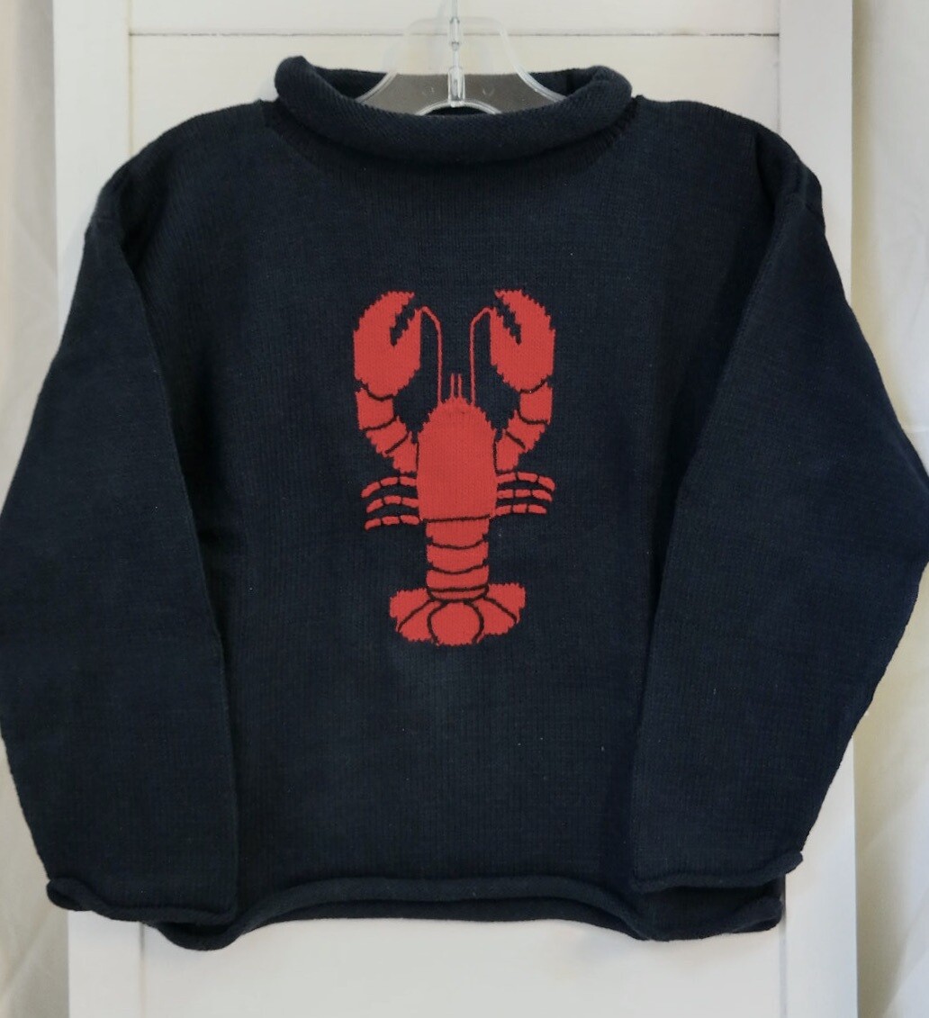 Claver roll neck sweater - 6 navy